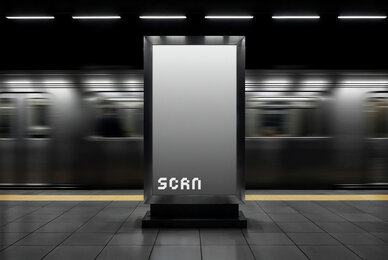 Subway Digital Signage Mockup