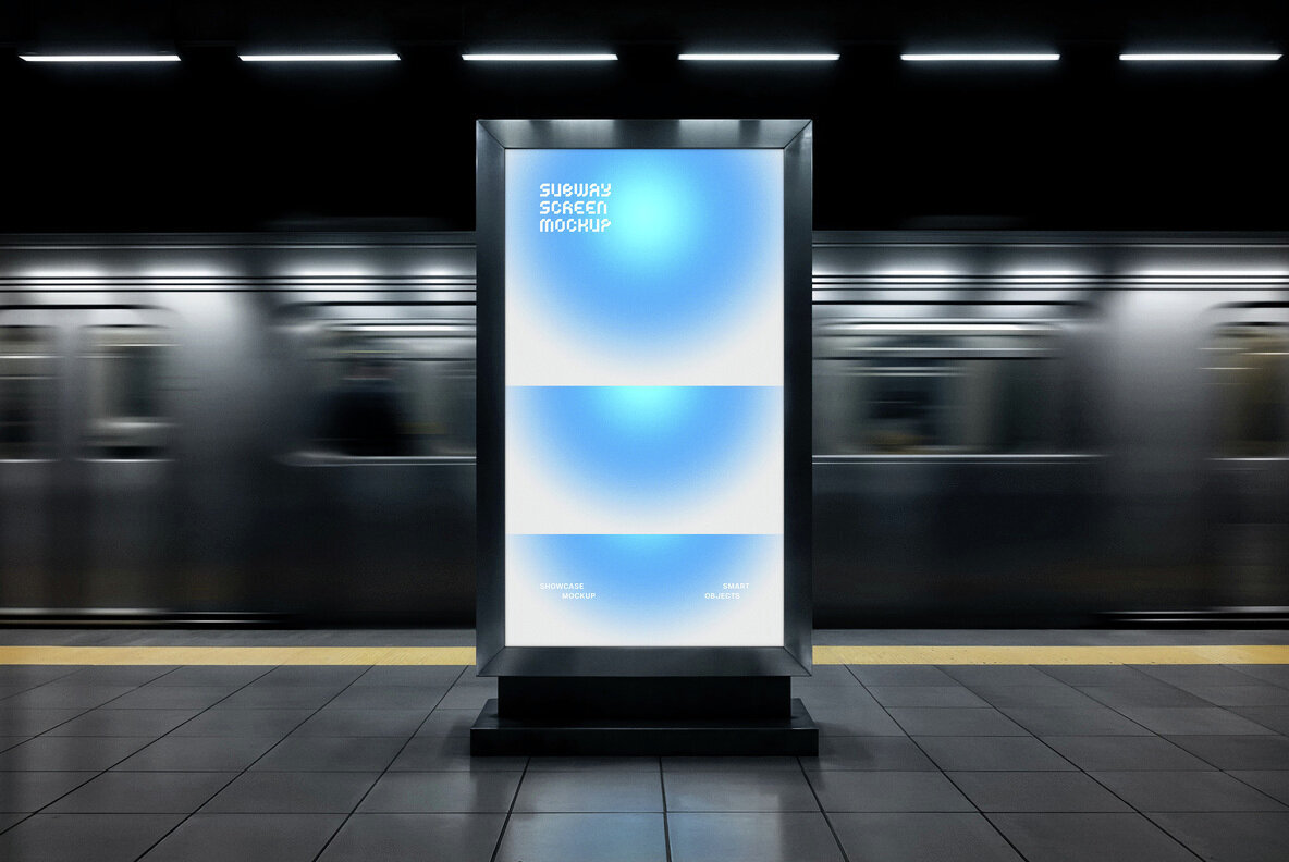 Subway Digital Signage Mockup 2