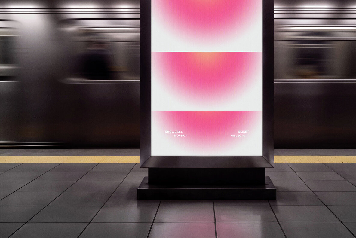 Subway Digital Signage Mockup 3