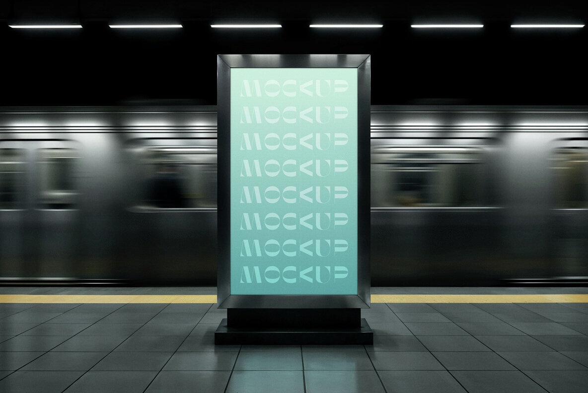 Subway Digital Signage Mockup 4
