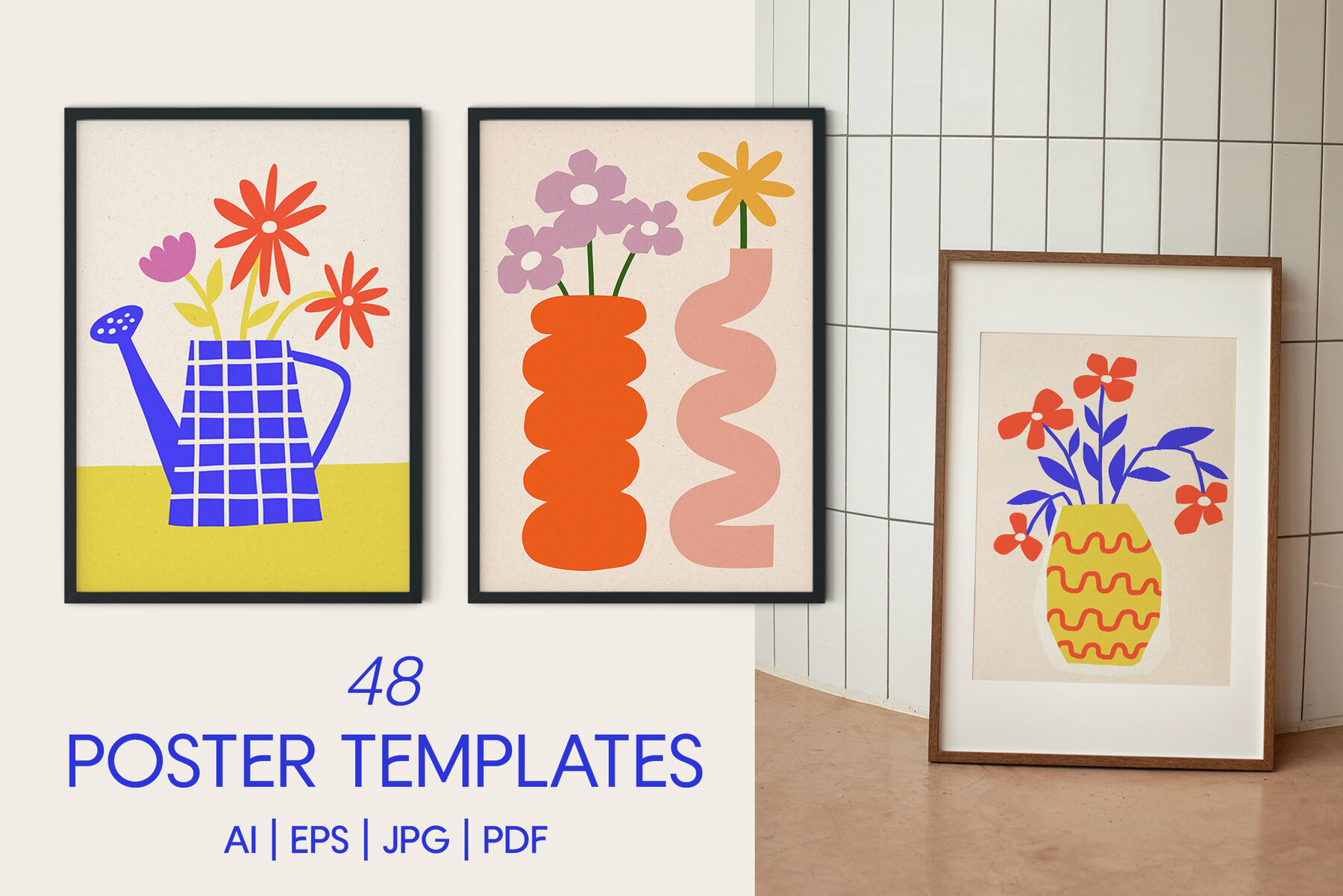 Cutout Flowers Vector Poster Creator 4