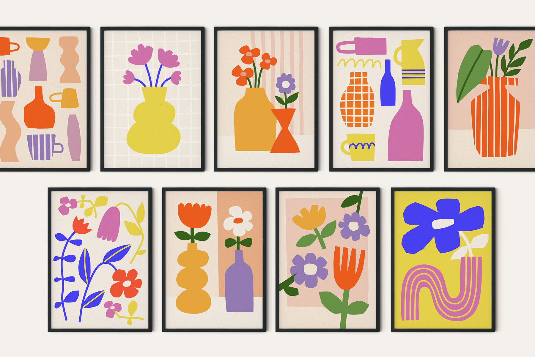 Cutout Flowers Vector Poster Creator 5