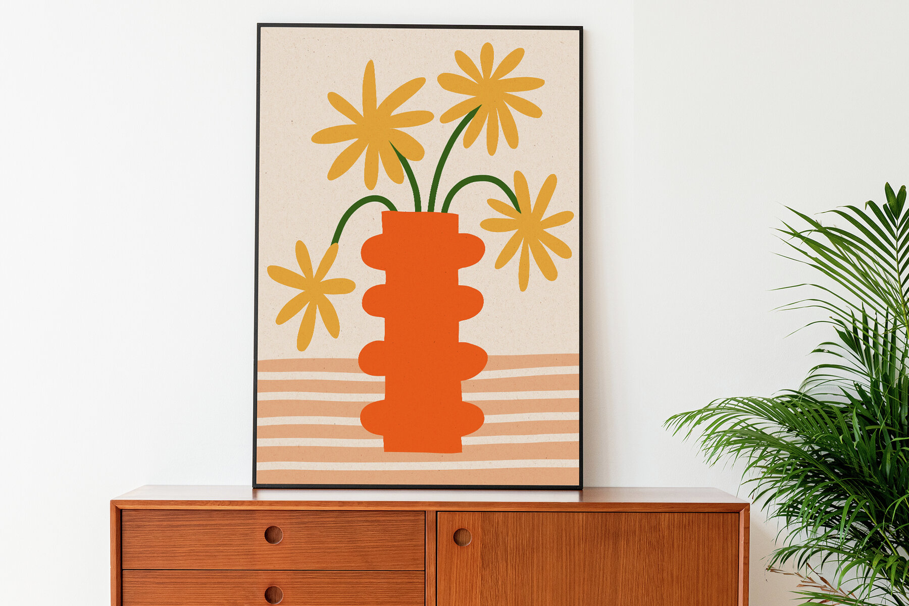 Cutout Flowers Vector Poster Creator 6