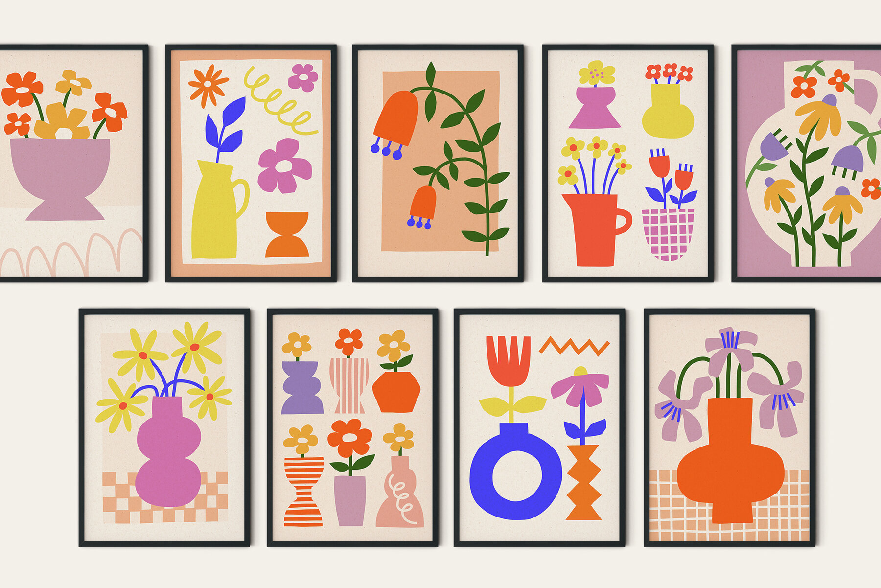 Cutout Flowers Vector Poster Creator 7