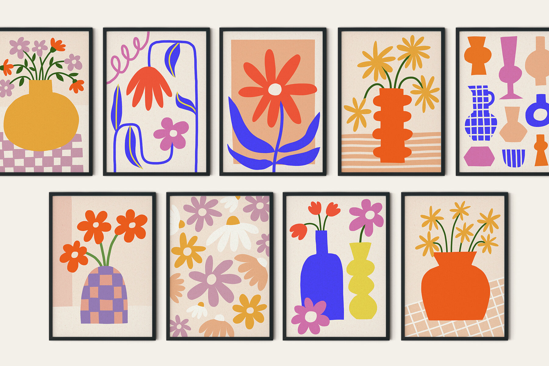 Cutout Flowers Vector Poster Creator 11