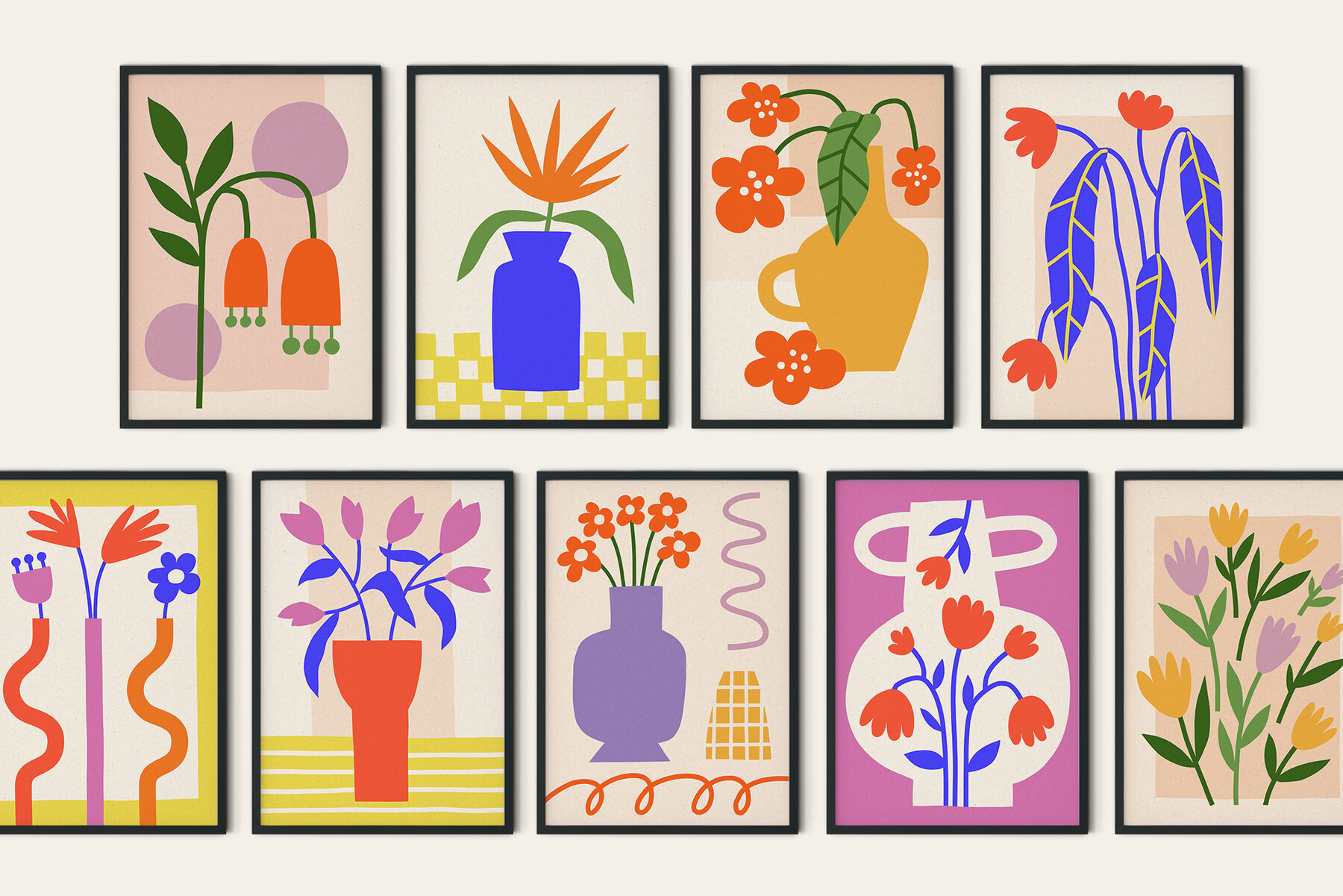 Cutout Flowers Vector Poster Creator 13