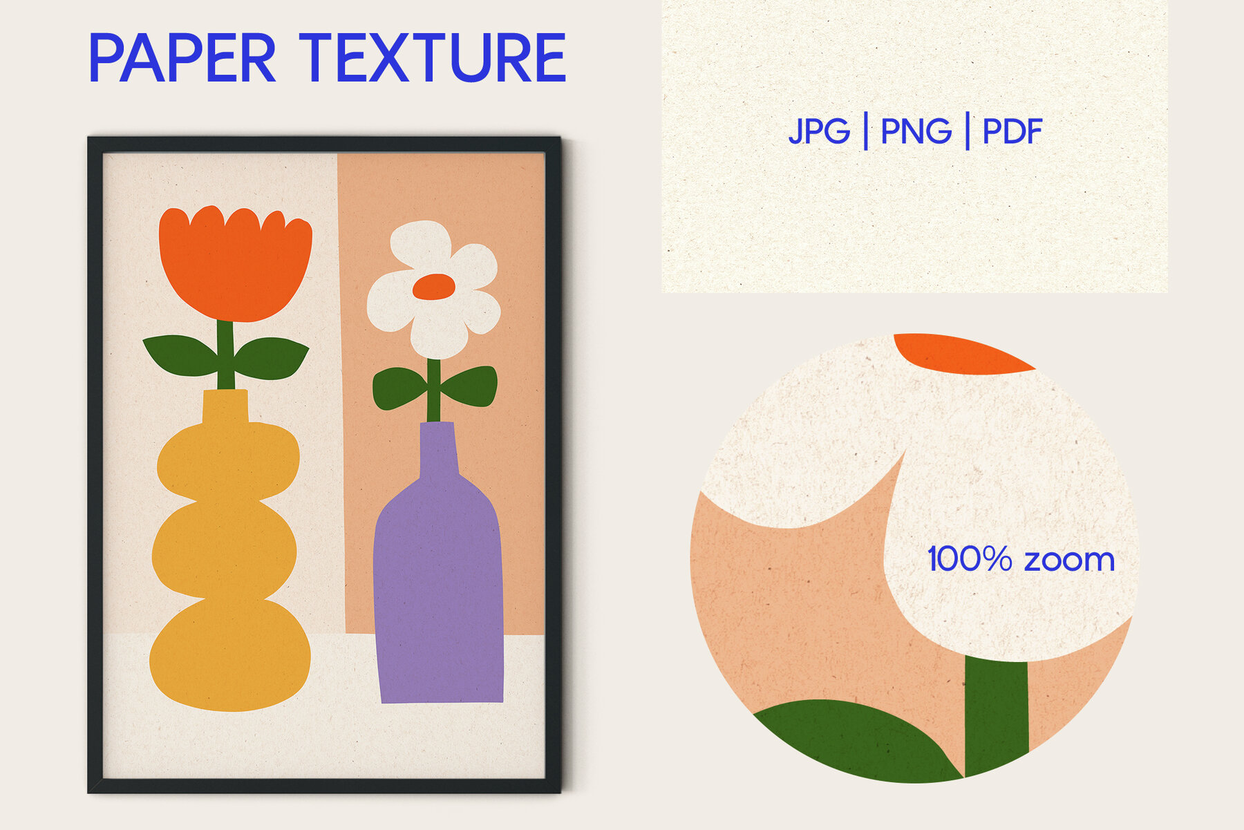 Cutout Flowers Vector Poster Creator 14