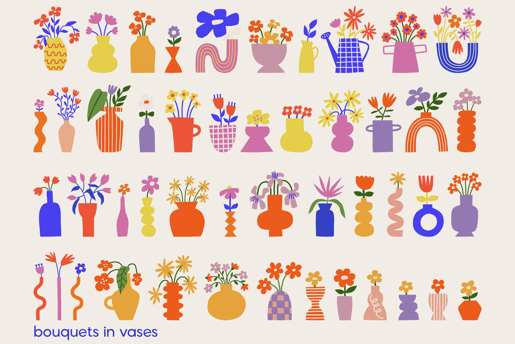 Cutout Flowers Vector Poster Creator 17