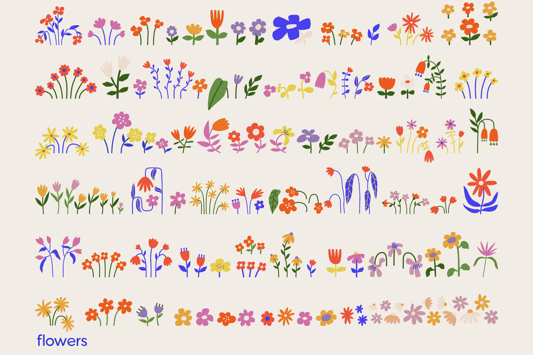 Cutout Flowers Vector Poster Creator 18