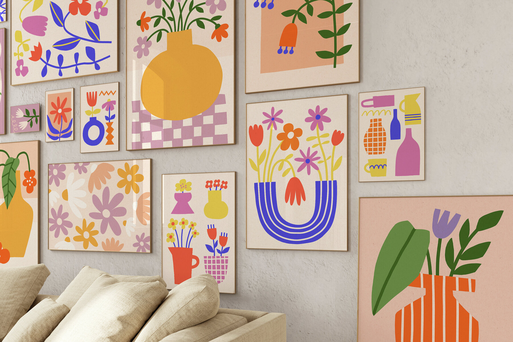 Cutout Flowers Vector Poster Creator 19