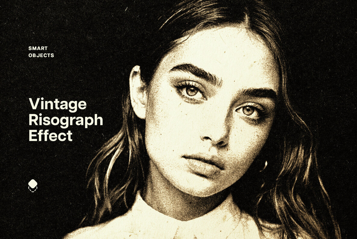 Vintage Risograph Photo Effect 1