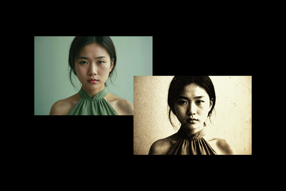 Vintage Risograph Photo Effect 2