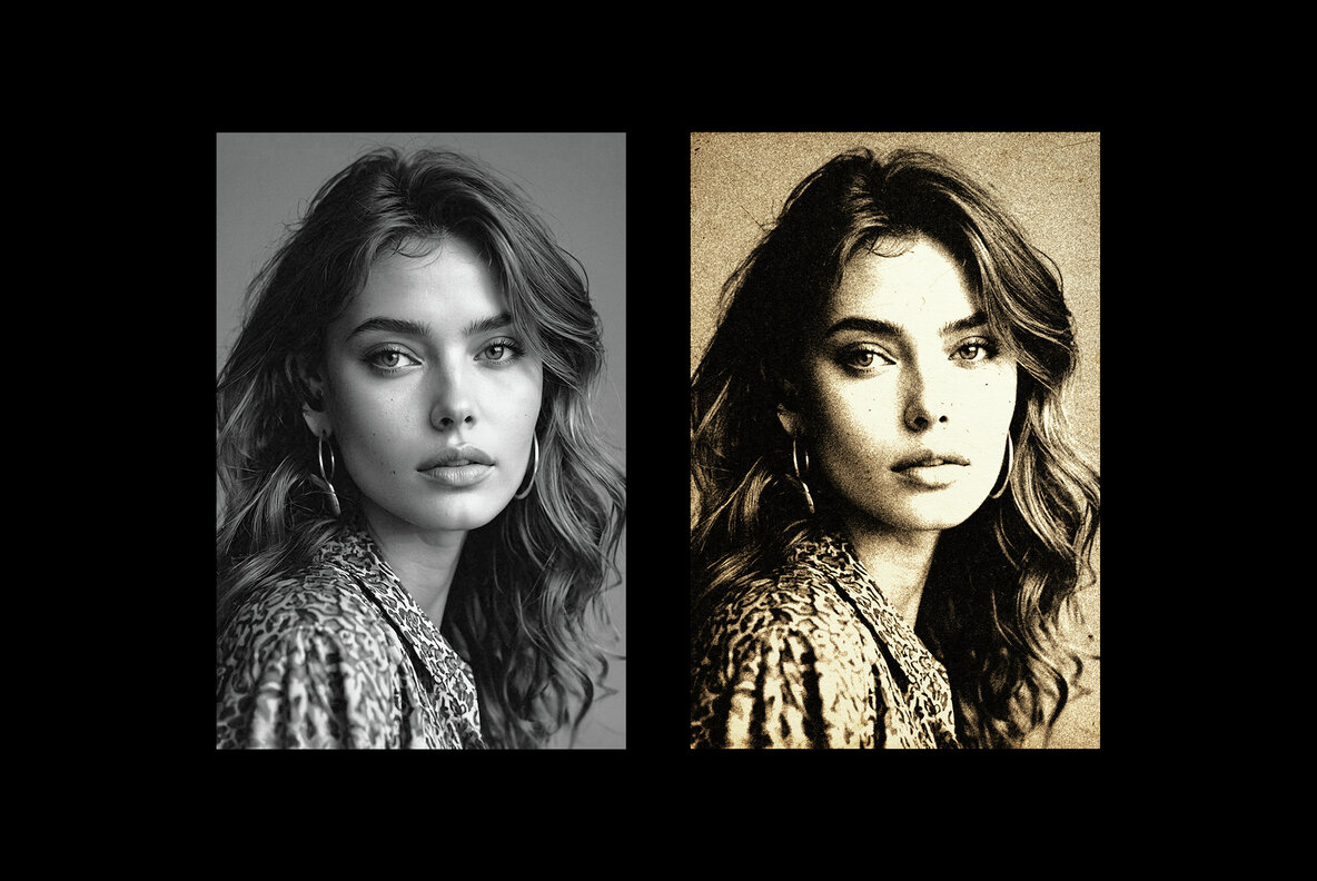 Vintage Risograph Photo Effect 7