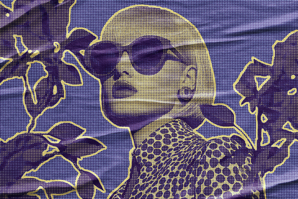 Halftone Texture Glued Paper Effect 4