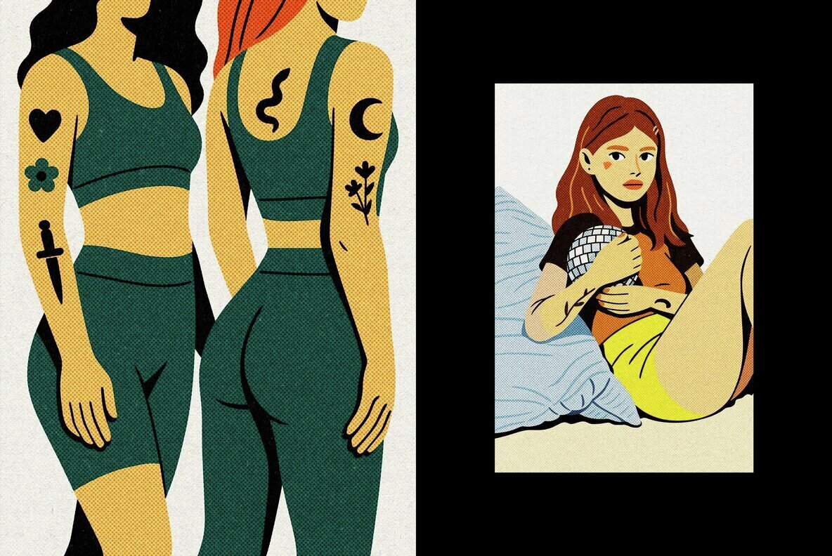 Square Halftone Design Effect 2