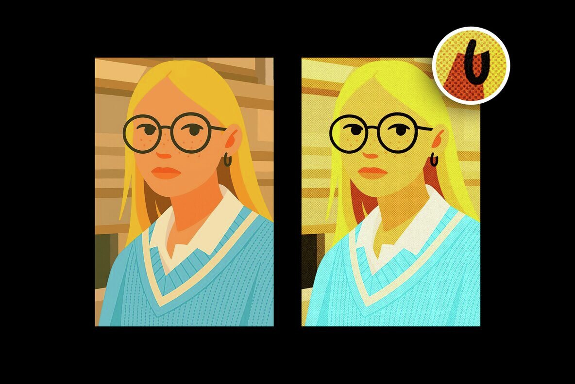 Square Halftone Design Effect 4