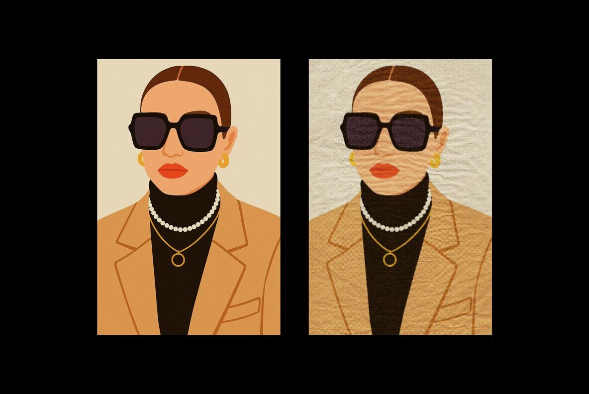 Crumpled Old Paper Print Design Effect 4