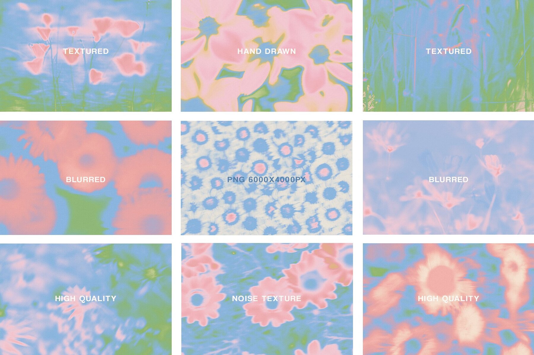 Bloom Mirage Pastel Floral Textures 8