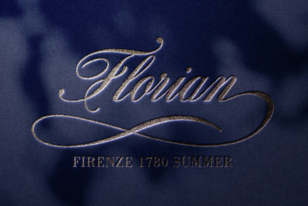 Pressed Foil Text and Logo Mockup 2