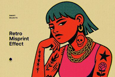 Retro Misprint Effect