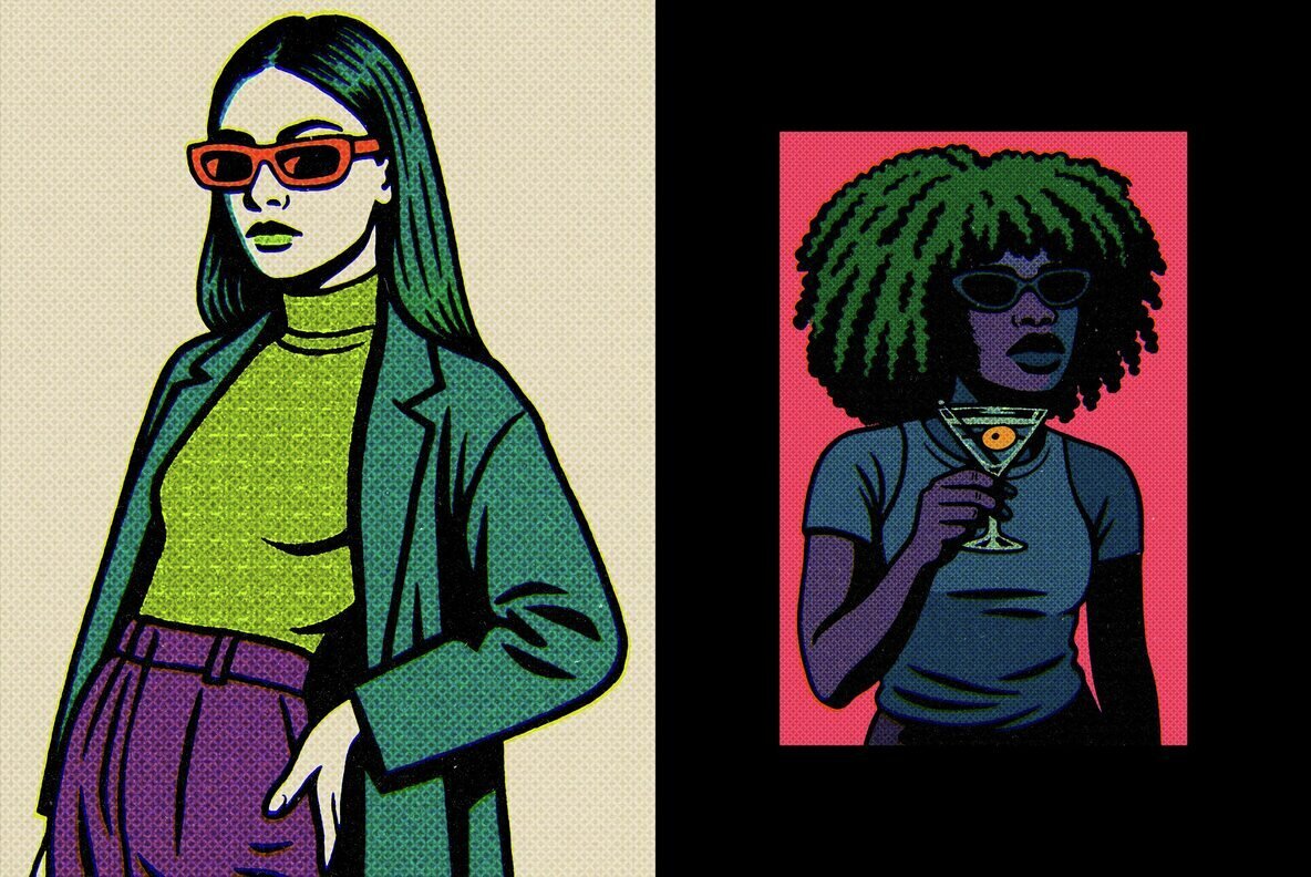 Retro Misprint Effect 2