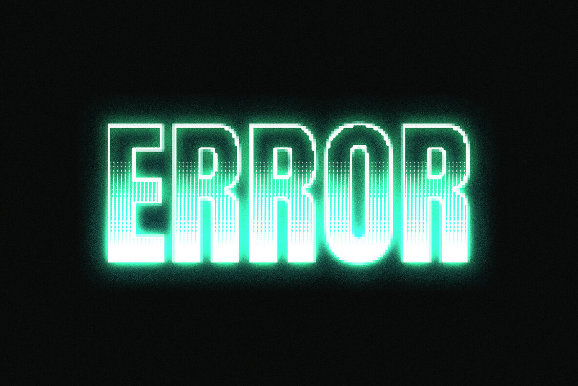 Retro Screen Text and Logo Effect 2