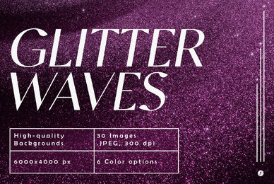 Glitter Waves Backgrounds