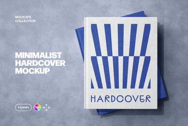 Minimalist Hardcover Book Mockups