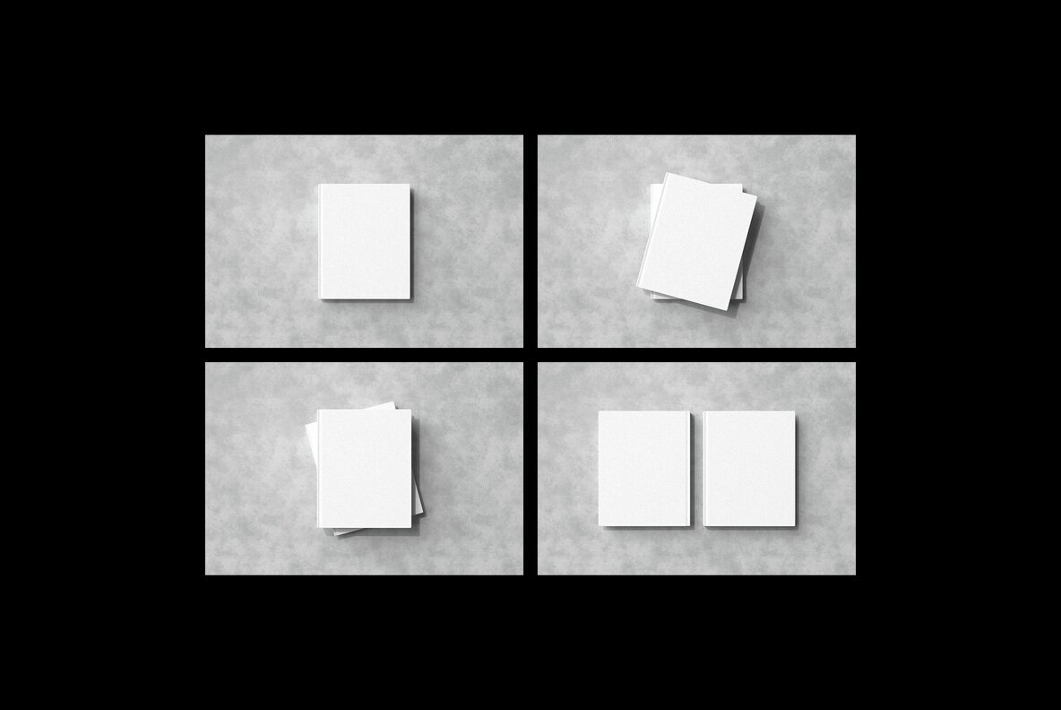 Minimalist Hardcover Book Mockups 2