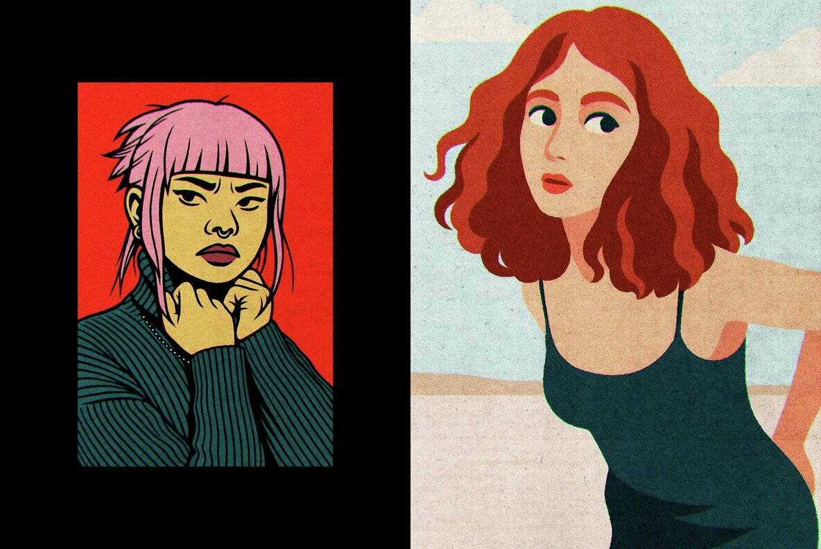 Retro Misprint Design Effect 6