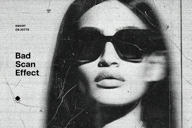 Bad Smudged Scan Photo Effect