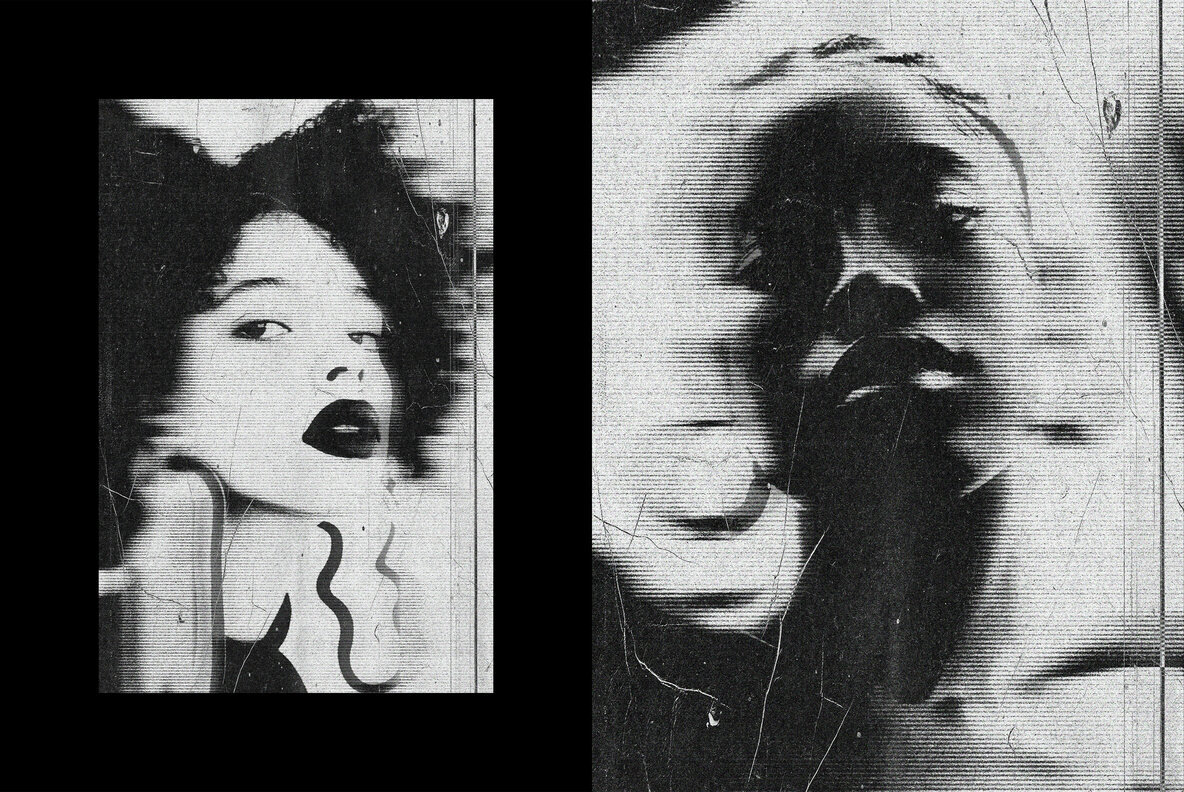 Bad Smudged Scan Photo Effect 3