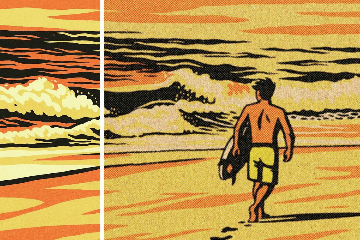 Cardboard Halftone Printer Effect 5