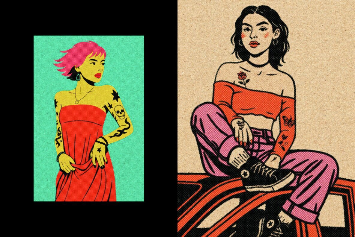 Cardboard Halftone Printer Effect 6