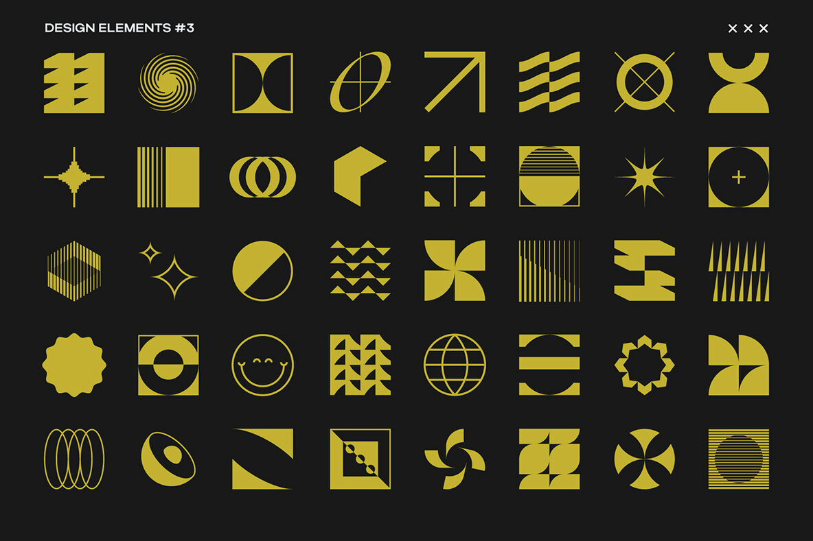 Brutalist Blocks Vector Pack 4