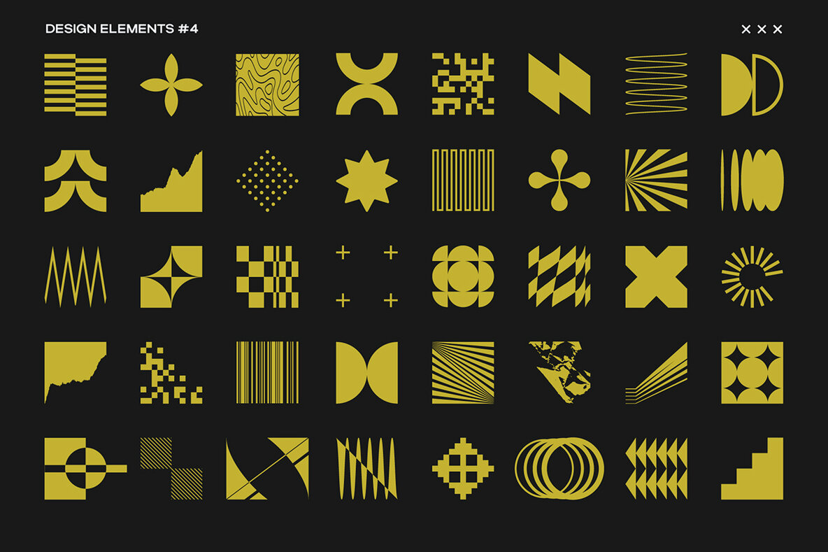 Brutalist Blocks Vector Pack 5