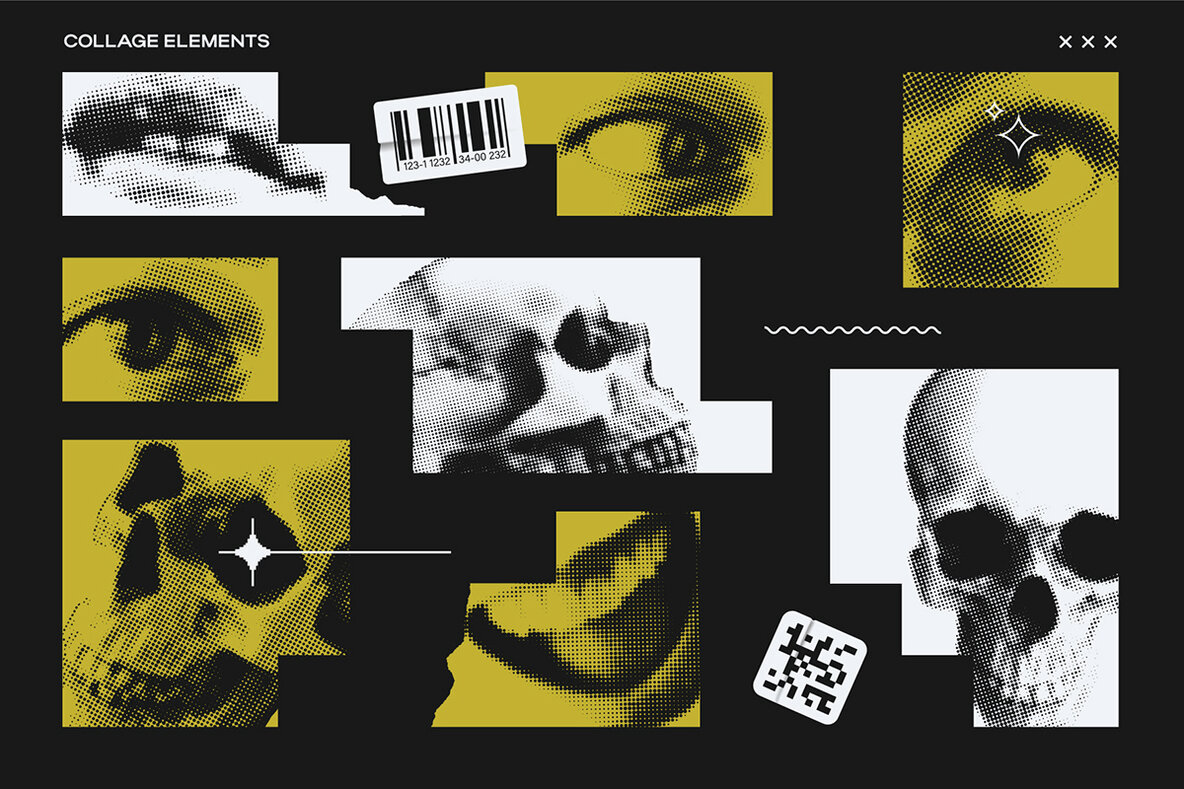 Brutalist Blocks Vector Pack 6