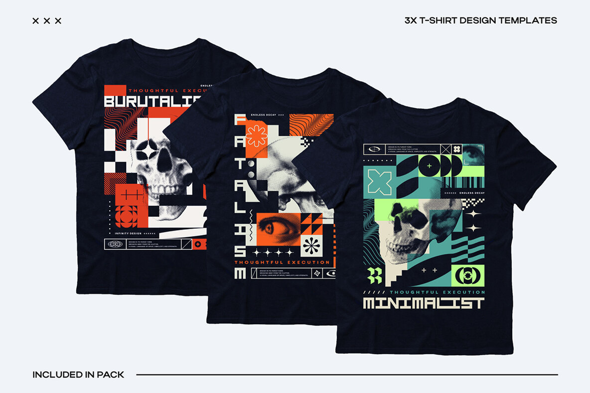 Brutalist Blocks Vector Pack 9