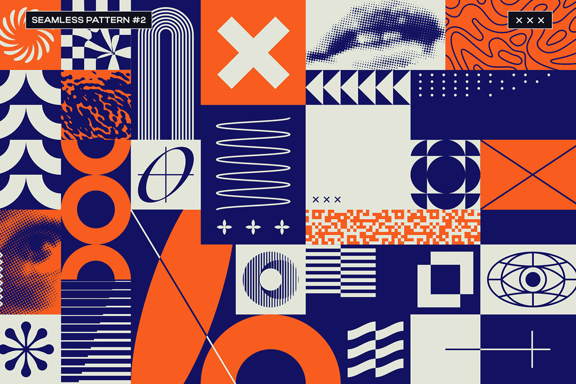 Brutalist Blocks Vector Pack 11