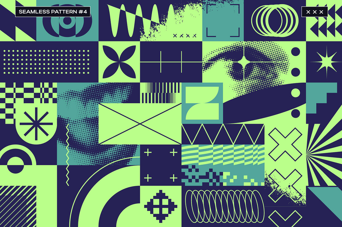 Brutalist Blocks Vector Pack 13