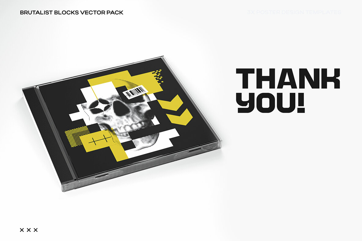 Brutalist Blocks Vector Pack 16