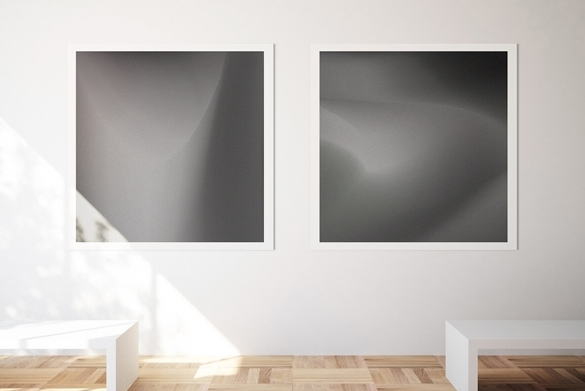 Black Chrome Gradient Texture Background 4