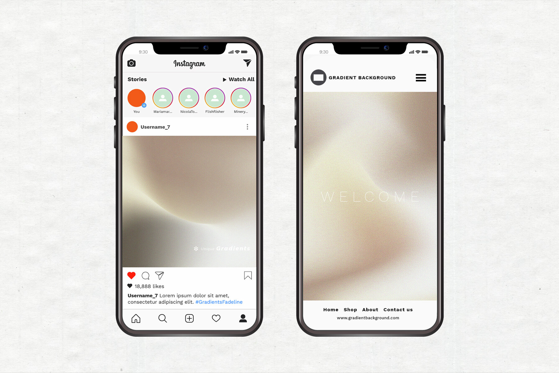Creamy Gradient Texture Background 5