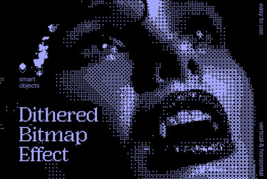 Dithered Bitmap Photo Effect