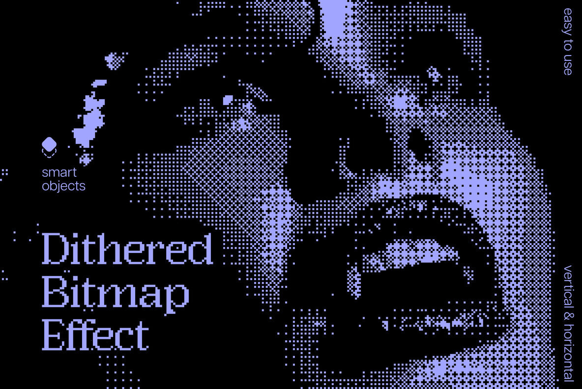 Dithered Bitmap Photo Effect 1