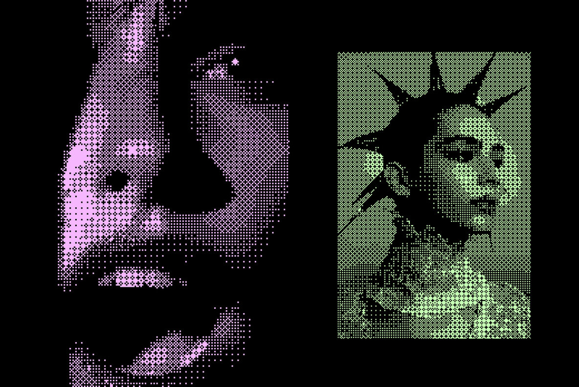 Dithered Bitmap Photo Effect 6