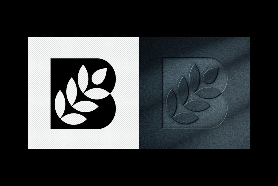 Embossed Text and Logo Effect 5