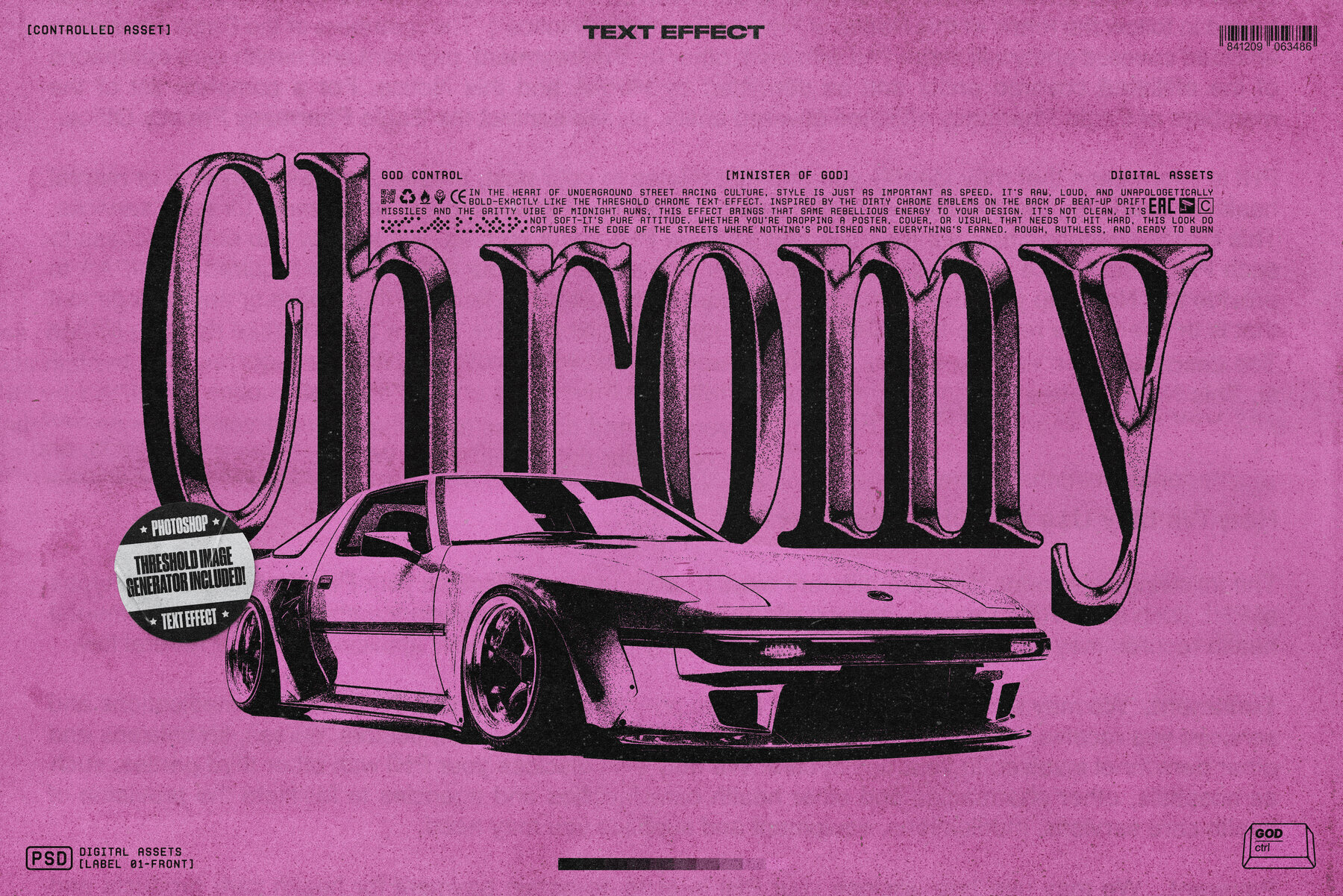 Chromy Text Effect 1