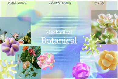 Mechanical Botanical backgrounds