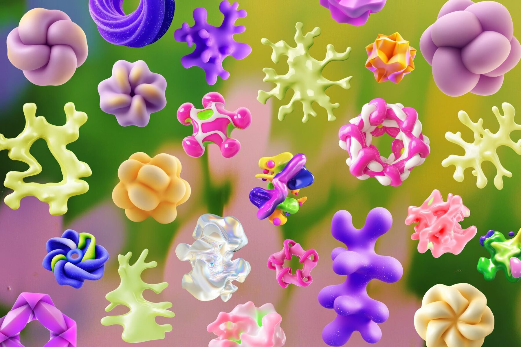 Mechanical Botanical backgrounds 3